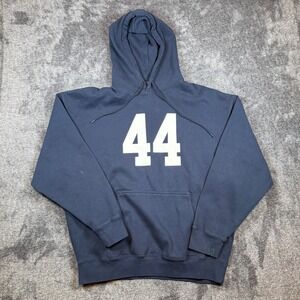 John Galt Brandy Melville Navy Blue 44 Graphic Hoodie Sweatshirt Oversized